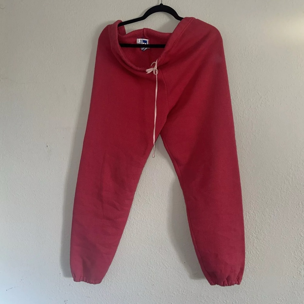 Vintage Russell Athletic Pink Sweats Sweatpants Drawstring